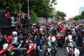 Motorizada Siempre 19 en homenaje al Repliegue Táctico a Masaya