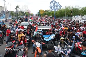 Motorizada Siempre 19 en homenaje al Repliegue Táctico a Masaya