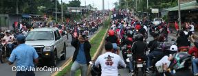 Motorizada Siempre 19 en homenaje al Repliegue Táctico a Masaya