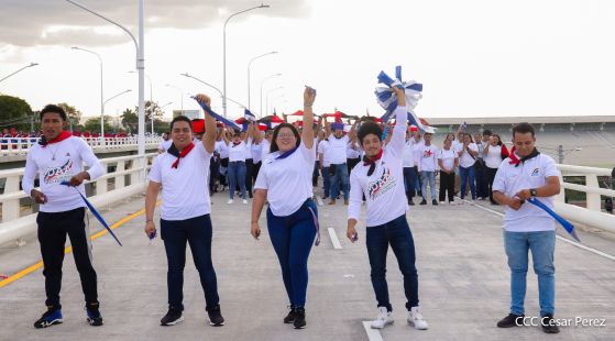 Entregamos a las familias nicaragüenses Paso a Desnivel Comandante Julio Buitrago Urroz