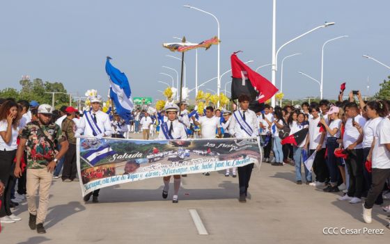 Entregamos a las familias nicaragüenses Paso a Desnivel Comandante Julio Buitrago Urroz