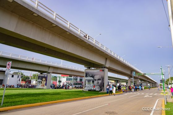 Entregamos a las familias nicaragüenses Paso a Desnivel Comandante Julio Buitrago Urroz