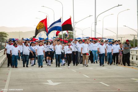 Entregamos a las familias nicaragüenses Paso a Desnivel Comandante Julio Buitrago Urroz