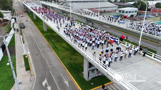 Entregamos a las familias nicaragüenses Paso a Desnivel Comandante Julio Buitrago Urroz