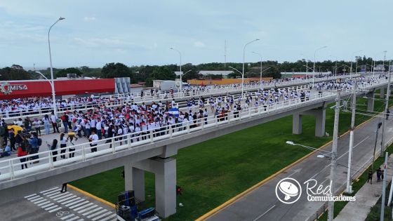 Entregamos a las familias nicaragüenses Paso a Desnivel Comandante Julio Buitrago Urroz