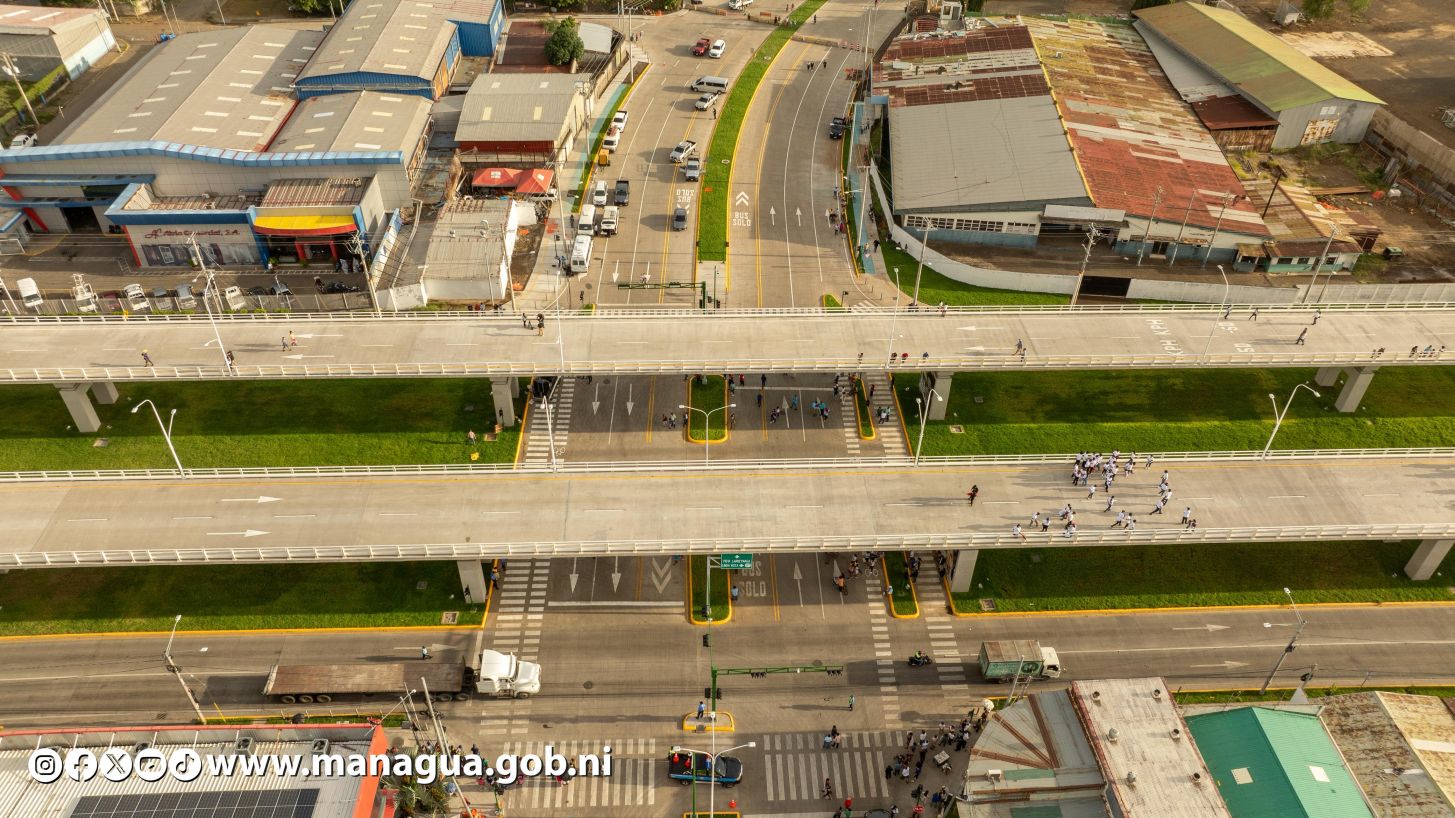 Entregamos a las familias nicaragüenses Paso a Desnivel Comandante Julio Buitrago Urroz