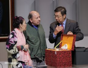 Copresidentes de Nicaragua despiden al Embajador de la República Popular China, Compañero Chen Xi