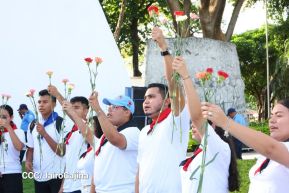 Conmemoración al Comandante Carlos Fonseca reúne a Juventud Sandinista y servidores públicos