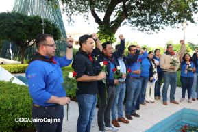Conmemoración al Comandante Carlos Fonseca reúne a Juventud Sandinista y servidores públicos