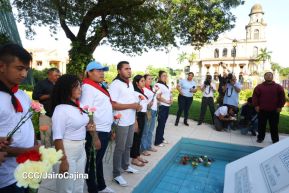 Conmemoración al Comandante Carlos Fonseca reúne a Juventud Sandinista y servidores públicos