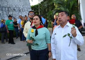 Conmemoración al Comandante Carlos Fonseca reúne a Juventud Sandinista y servidores públicos