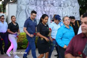 Conmemoración al Comandante Carlos Fonseca reúne a Juventud Sandinista y servidores públicos