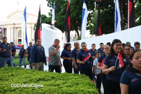 Conmemoración al Comandante Carlos Fonseca reúne a Juventud Sandinista y servidores públicos