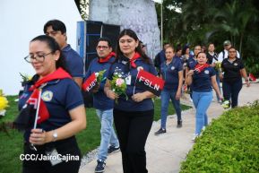 Conmemoración al Comandante Carlos Fonseca reúne a Juventud Sandinista y servidores públicos