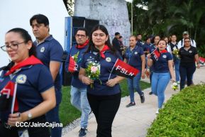 Conmemoración al Comandante Carlos Fonseca reúne a Juventud Sandinista y servidores públicos