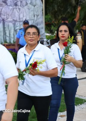 Conmemoración al Comandante Carlos Fonseca reúne a Juventud Sandinista y servidores públicos