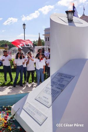 Conmemoración al Comandante Carlos Fonseca reúne a Juventud Sandinista y servidores públicos
