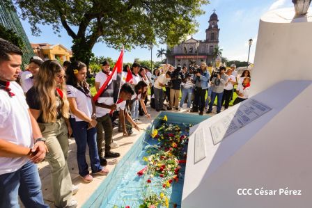 Conmemoración al Comandante Carlos Fonseca reúne a Juventud Sandinista y servidores públicos
