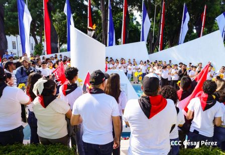 Conmemoración al Comandante Carlos Fonseca reúne a Juventud Sandinista y servidores públicos