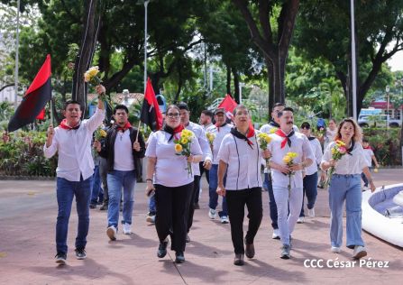 Conmemoración al Comandante Carlos Fonseca reúne a Juventud Sandinista y servidores públicos