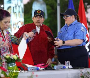 Acto oficial del 46 aniversario de fundación del Ministerio del Interior de la República de Nicaragua