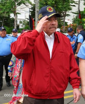 Acto oficial del 46 aniversario de fundación del Ministerio del Interior de la República de Nicaragua