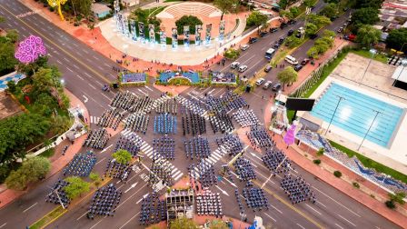 Acto oficial del 46 aniversario de fundación del Ministerio del Interior de la República de Nicaragua