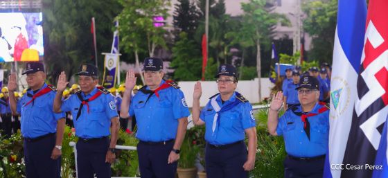 Acto oficial del 46 aniversario de fundación del Ministerio del Interior de la República de Nicaragua
