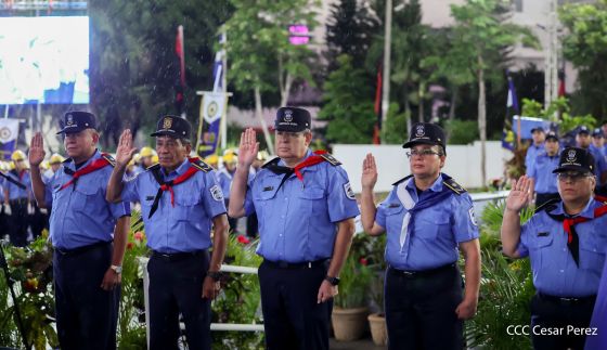Acto oficial del 46 aniversario de fundación del Ministerio del Interior de la República de Nicaragua