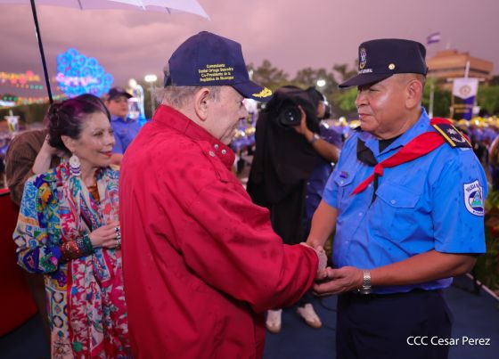 Acto oficial del 46 aniversario de fundación del Ministerio del Interior de la República de Nicaragua