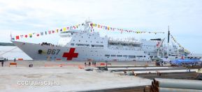 Nicaragua celebra acto oficial de recibimiento del Buque Hospital Arca de la Ruta de la Seda
