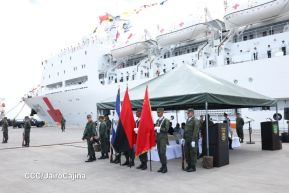 Nicaragua celebra acto oficial de recibimiento del Buque Hospital Arca de la Ruta de la Seda