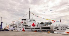 Nicaragua celebra acto oficial de recibimiento del Buque Hospital Arca de la Ruta de la Seda