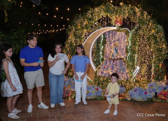 Copresidentes de Nicaragua, comandante Daniel Ortega y Compañera Rosario Murillo celebran la Purísima 