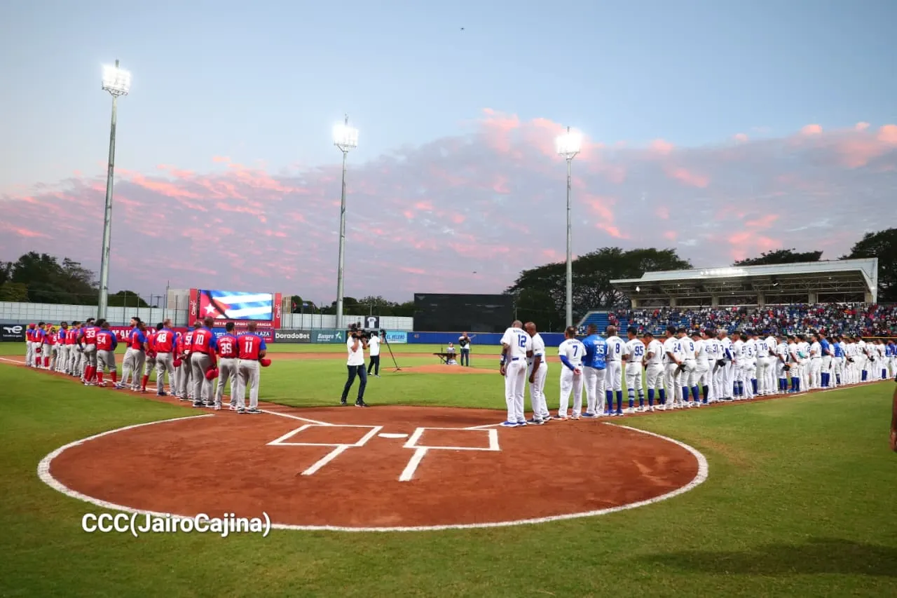 Juego uno de la Serie Internacional entre Nicaragua vs. Cuba