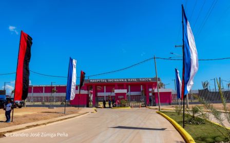 Entrega del Hospital Sandino Nuevo Amanecer en saludo al General de Hombres y Mujeres Libres