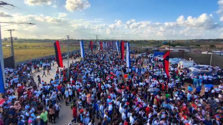 Entrega del Hospital Sandino Nuevo Amanecer en saludo al General de Hombres y Mujeres Libres