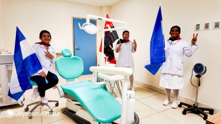 Entrega del Hospital Sandino Nuevo Amanecer en saludo al General de Hombres y Mujeres Libres
