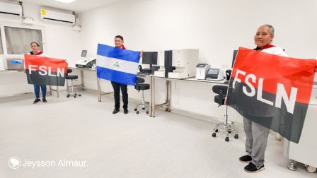Entrega del Hospital Sandino Nuevo Amanecer en saludo al General de Hombres y Mujeres Libres