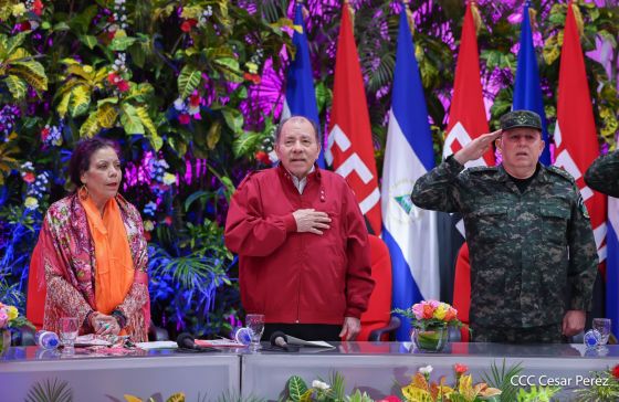 Entrega del Hospital Sandino Nuevo Amanecer en saludo al General de Hombres y Mujeres Libres