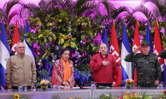 Entrega del Hospital Sandino Nuevo Amanecer en saludo al General de Hombres y Mujeres Libres