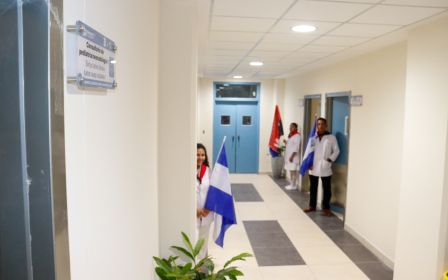 Entrega del Hospital Sandino Nuevo Amanecer en saludo al General de Hombres y Mujeres Libres