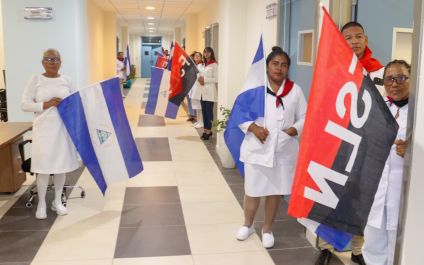 Entrega del Hospital Sandino Nuevo Amanecer en saludo al General de Hombres y Mujeres Libres