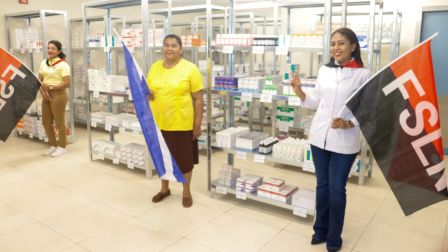 Entrega del Hospital Sandino Nuevo Amanecer en saludo al General de Hombres y Mujeres Libres