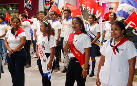 Entrega del Hospital Sandino Nuevo Amanecer en saludo al General de Hombres y Mujeres Libres