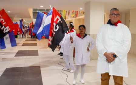 Entrega del Hospital Sandino Nuevo Amanecer en saludo al General de Hombres y Mujeres Libres