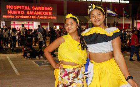Entrega del Hospital Sandino Nuevo Amanecer en saludo al General de Hombres y Mujeres Libres