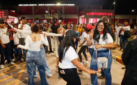 Entrega del Hospital Sandino Nuevo Amanecer en saludo al General de Hombres y Mujeres Libres