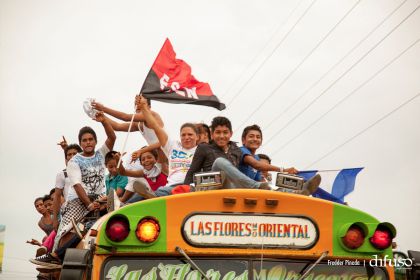 Caravanas de todo el país llegan a Managua para celebración del 35/19