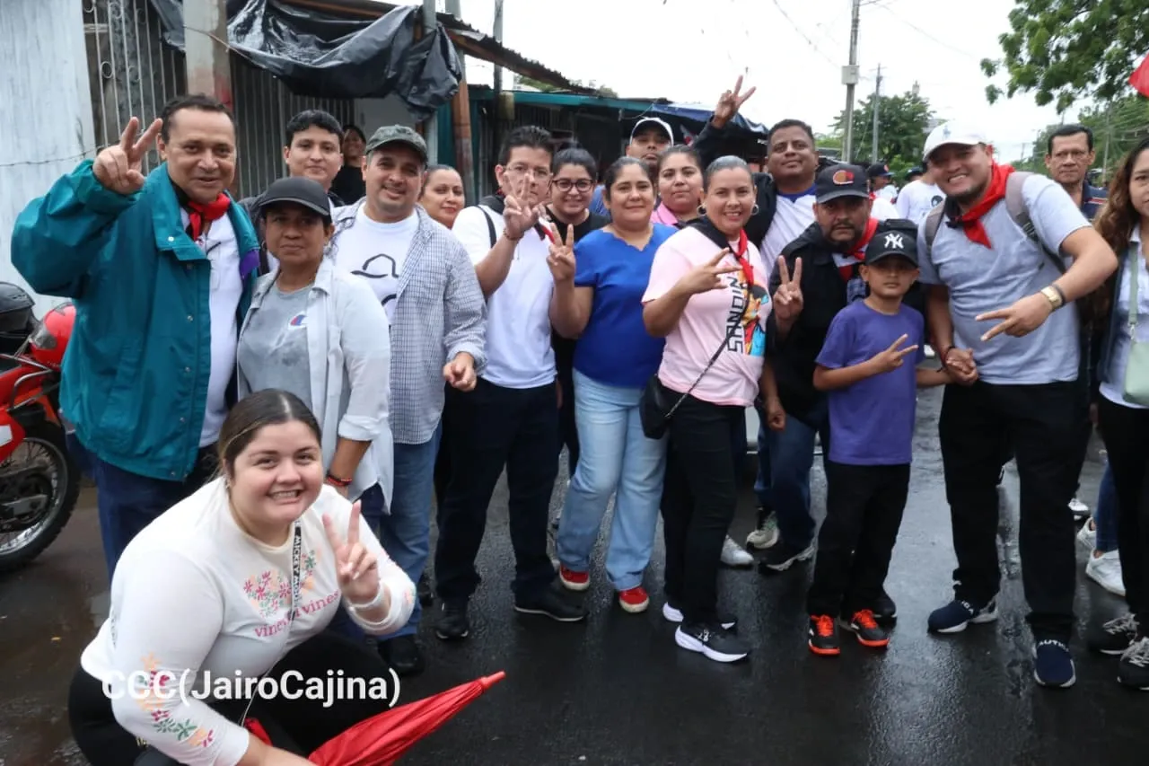 Militancia sandinista protagoniza caminata en homenaje al 47/19 en Managua